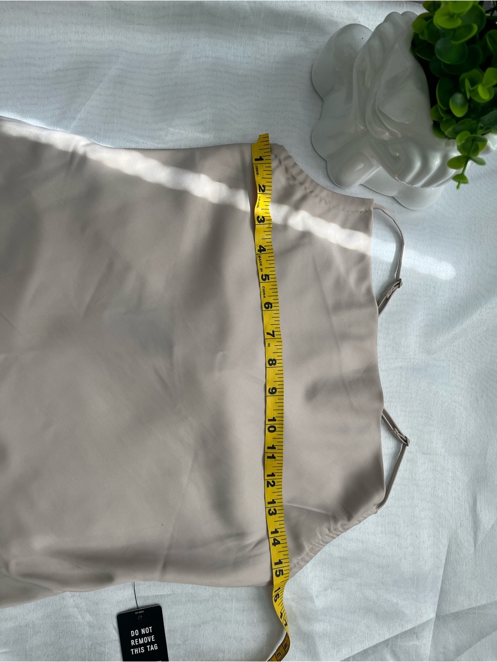 Express Neutral Cream Slip Midi Dress - Picture 3 of 4